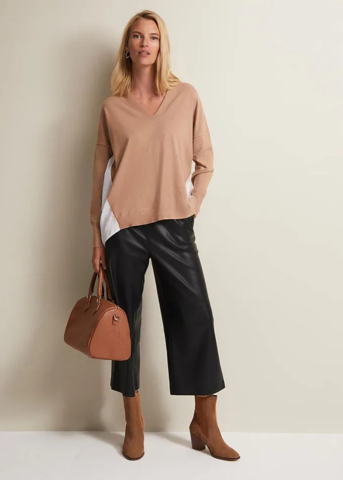 Phase Eight Kienna Fine Knit Shirt Jumper Multicoloured Women Knitwear