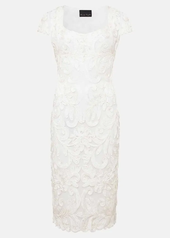 Phase Eight Layton Tapework Mini Dress Buttermilk Women Dresses