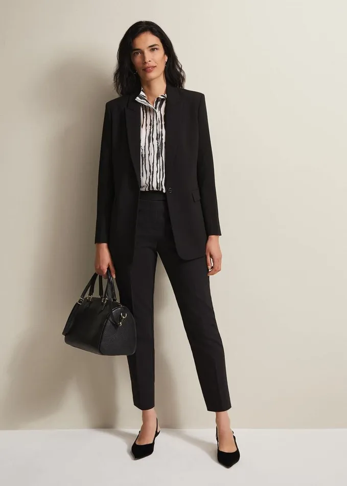 Phase Eight Leinani Mark Making Print Blouse Blackmulti Women Shirts and Blouses