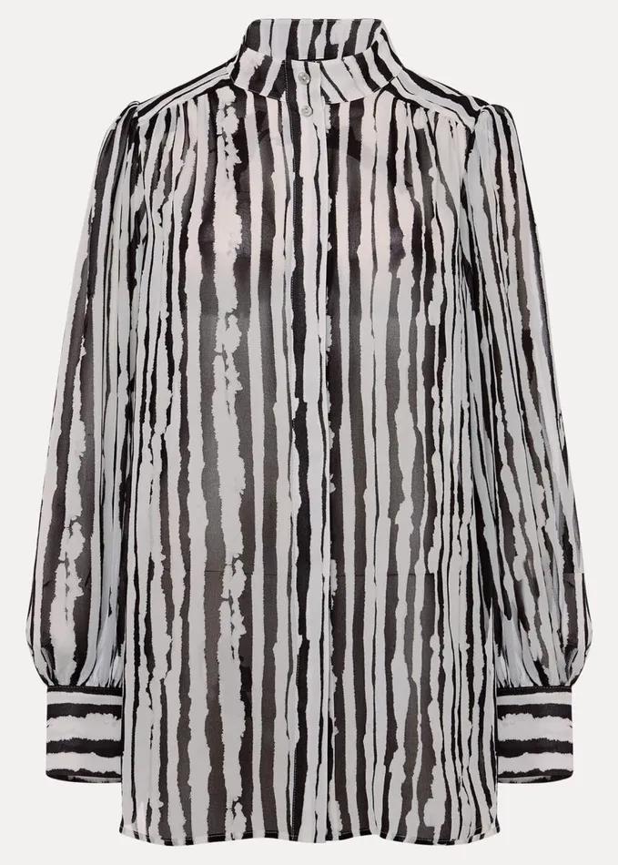 Phase Eight Leinani Mark Making Print Blouse Blackmulti Women Shirts and Blouses