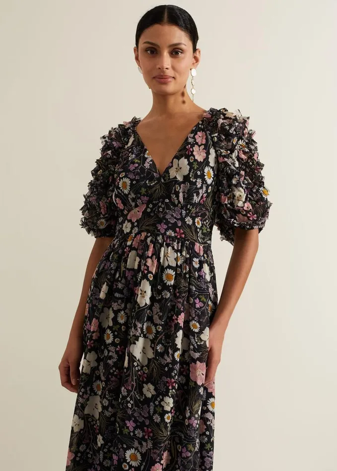 Phase Eight Lesley Multi Coloured Floral Maxi Dress Multicoloured Women Dresses
