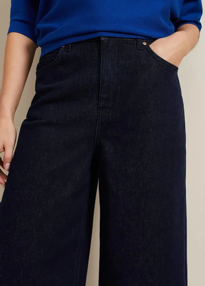 Phase Eight Leyla Dark Wash Denim Culotte Dark Wash Women Trousers