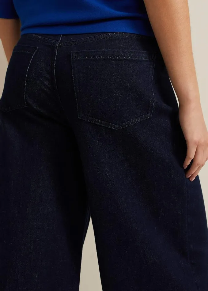 Phase Eight Leyla Dark Wash Denim Culotte Dark Wash Women Trousers