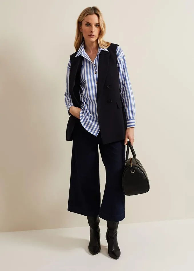 Phase Eight Leyla Dark Wash Denim Culotte Dark Wash Women Trousers