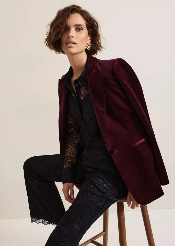 Phase Eight Livana Lace Trouser Black Women Trousers