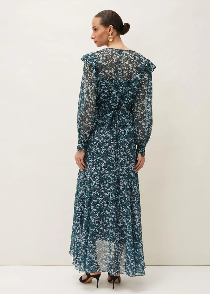 Phase Eight Lola Floral CoOrd Skirt Petrol Women Skirts