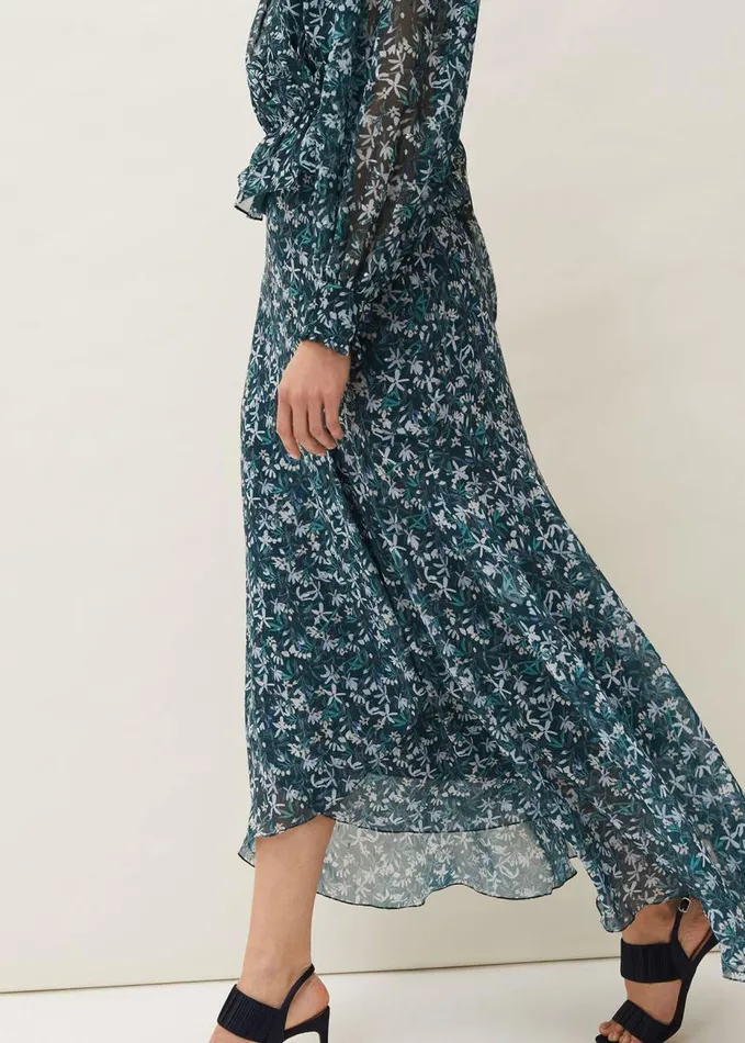 Phase Eight Lola Floral CoOrd Skirt Petrol Women Skirts