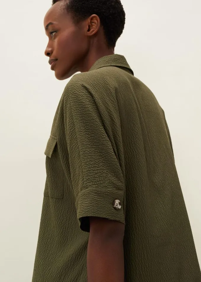 Phase Eight Lucina Midaxi Shirt Dress Khaki Women Dresses