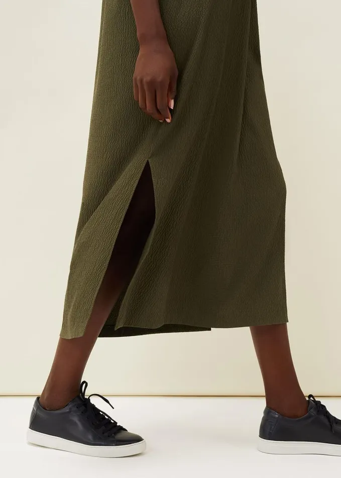 Phase Eight Lucina Midaxi Shirt Dress Khaki Women Dresses