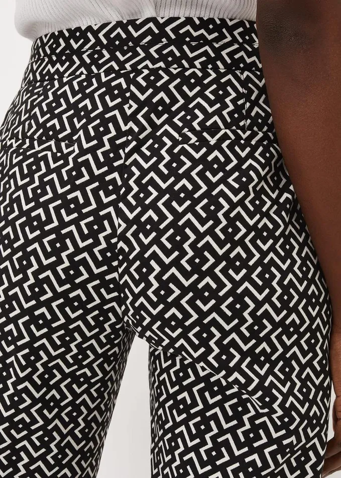 Phase Eight Mackenzie Geo Tapered Trouser Blackwhite Women Trousers