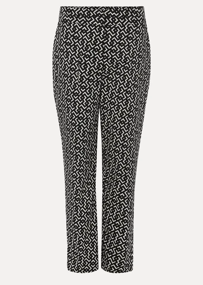 Phase Eight Mackenzie Geo Tapered Trouser Blackwhite Women Trousers