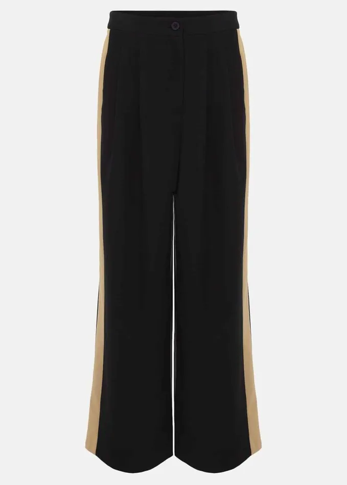 Phase Eight Mae Side Stripe Wide Leg Trouser Navy Women Trousers
