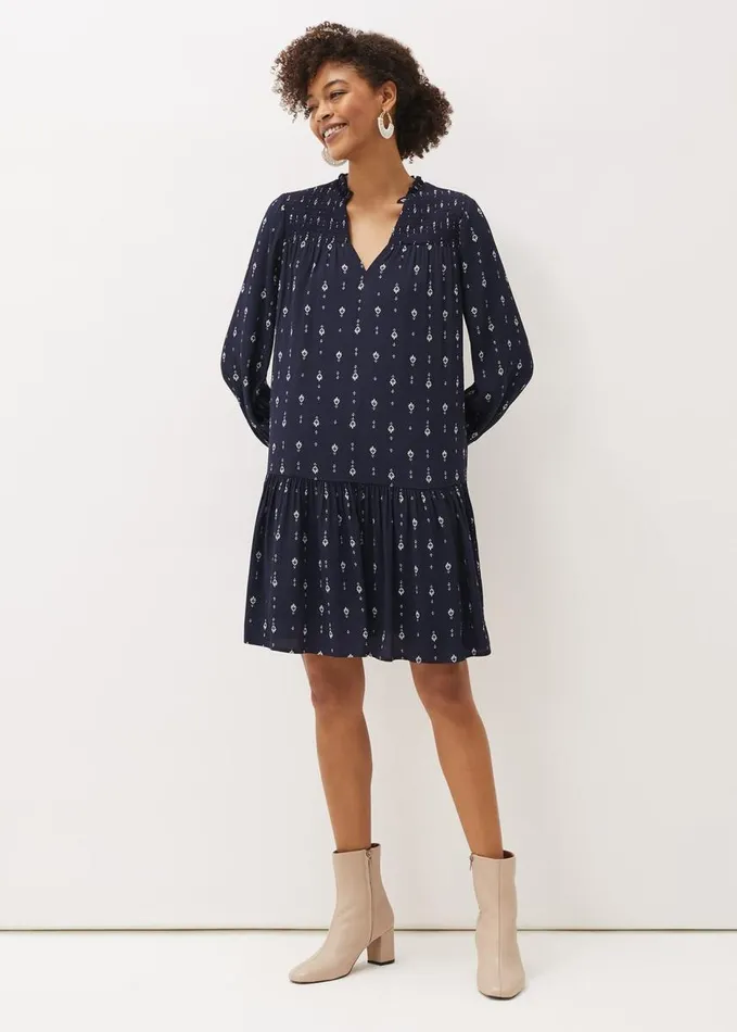 Phase Eight Magda Geometric Print Swing Dress Multicoloured Women Dresses
