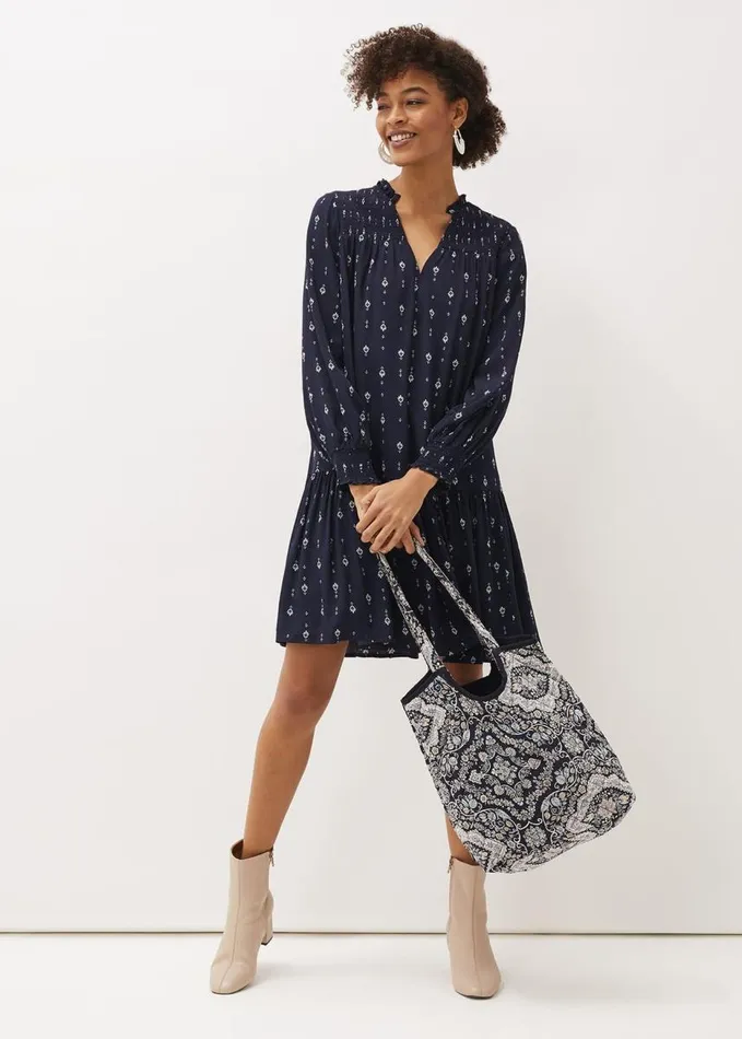 Phase Eight Magda Geometric Print Swing Dress Multicoloured Women Dresses