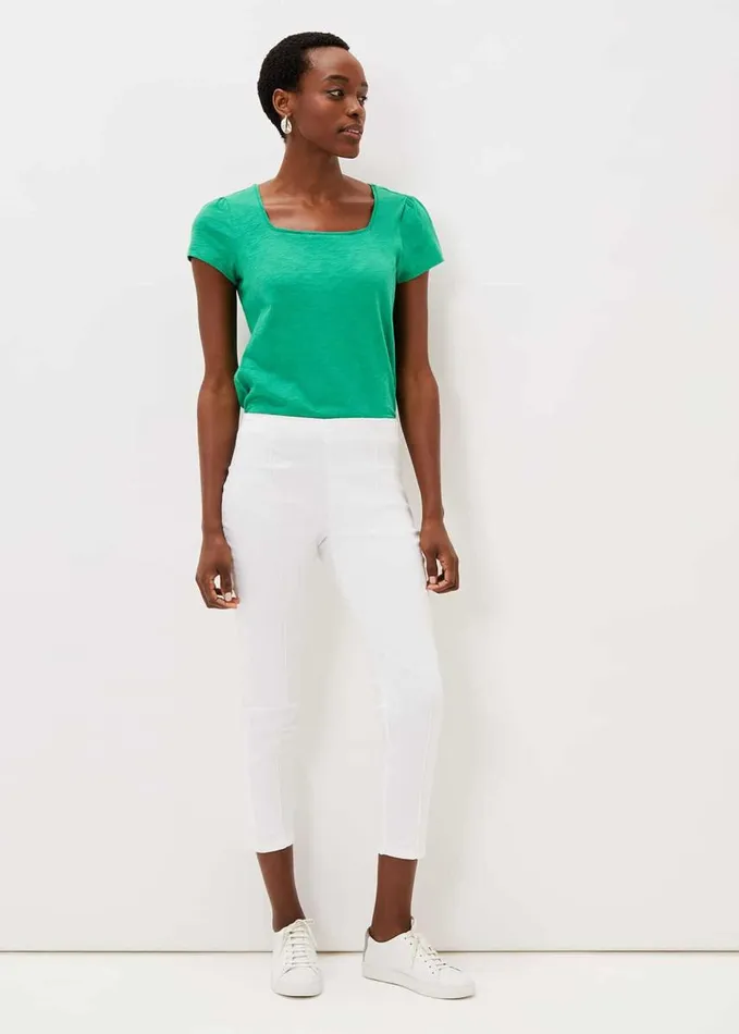Phase Eight Miah Cropped Jegging White Women Trousers