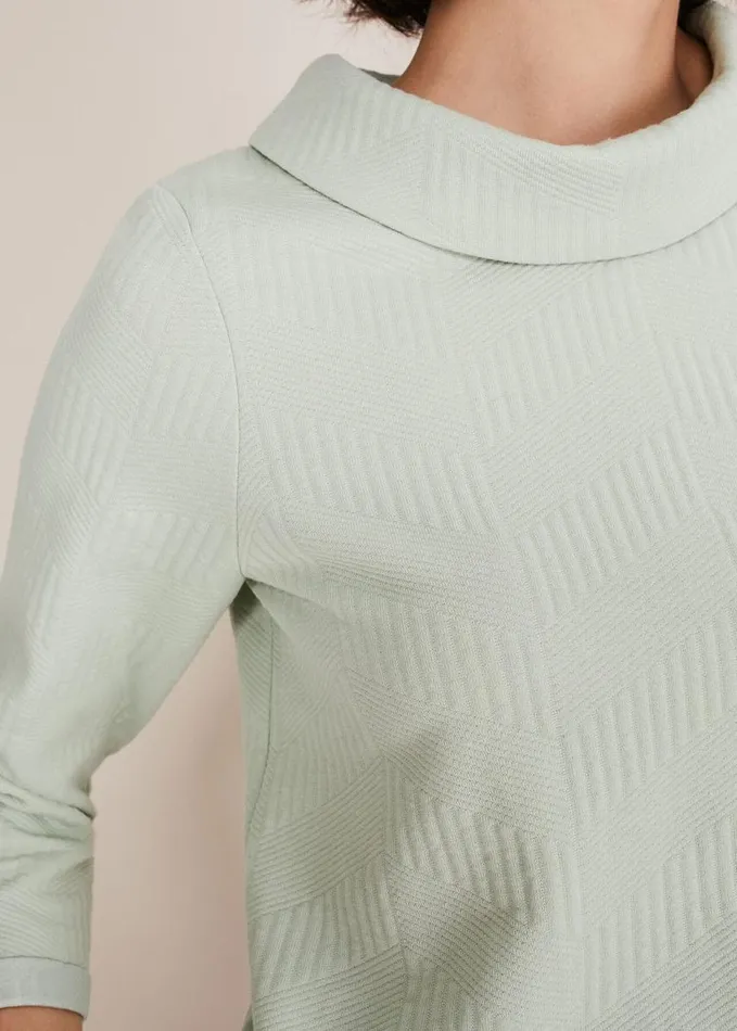 Phase Eight Mica Textured Top Sage Women Tops and TShirts