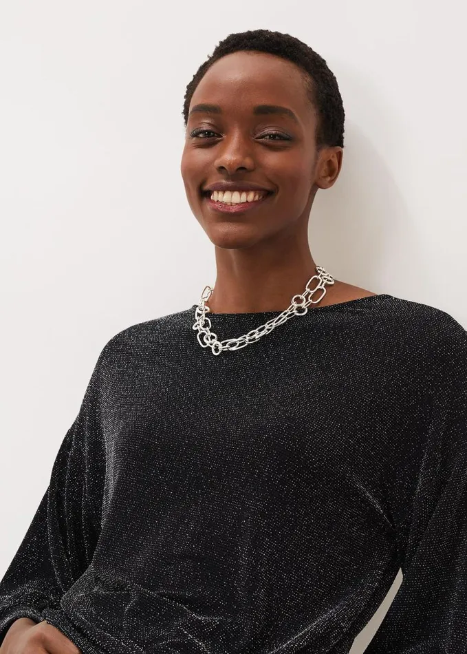 Phase Eight Miranda Silver Chain Necklace Silver Women Jewellery