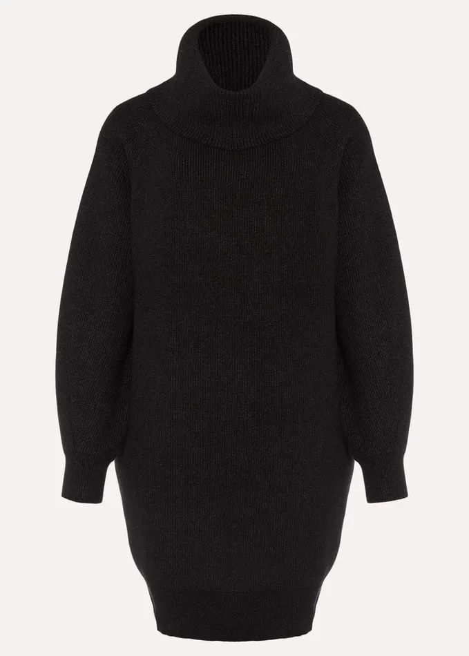 Phase Eight Nisha Roll Neck Jumper Dress Charcoal Women Dresses