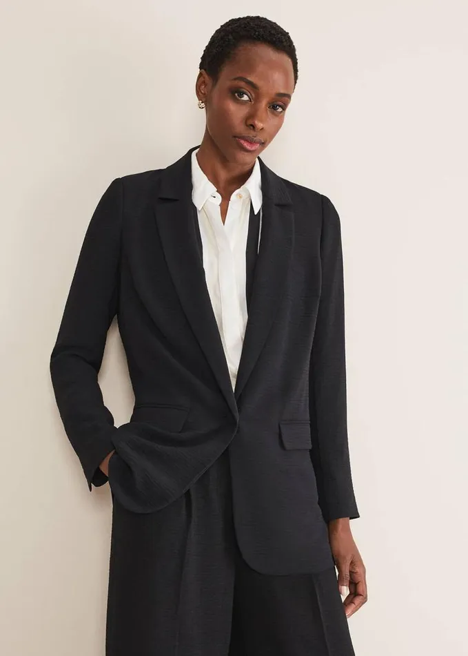 Phase Eight Opal Black Blazer Black Women Coats