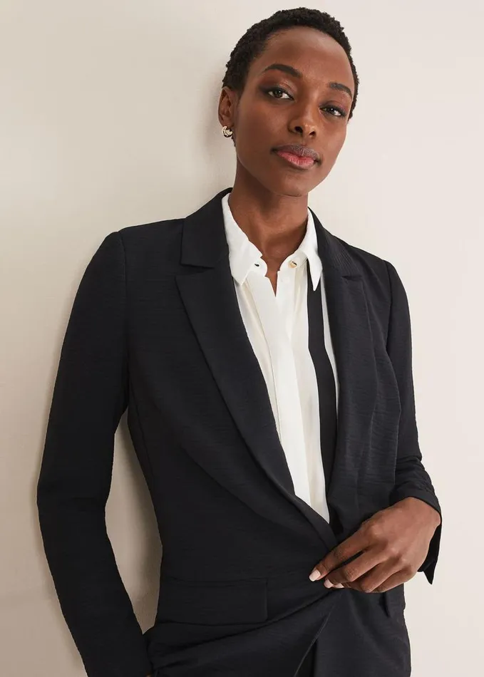Phase Eight Opal Black Blazer Black Women Coats