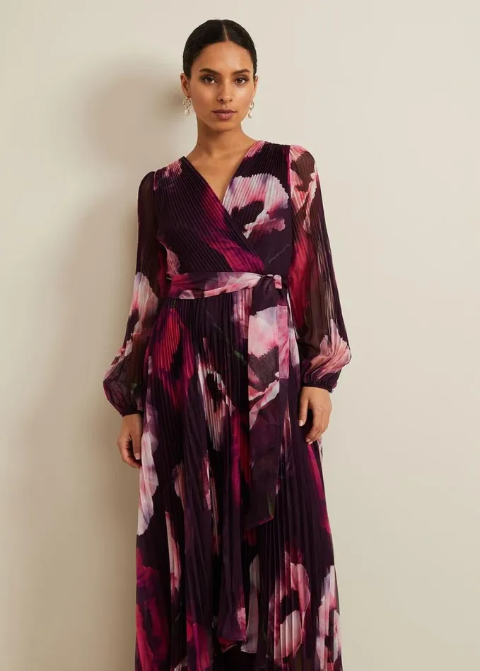 Phase Eight Petite Isadora Rose Printed Maxi Dress Multicoloured Women Petite Dresses