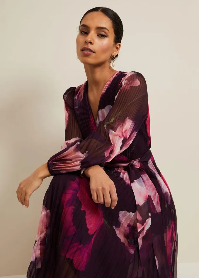 Phase Eight Petite Isadora Rose Printed Maxi Dress Multicoloured Women Petite Dresses