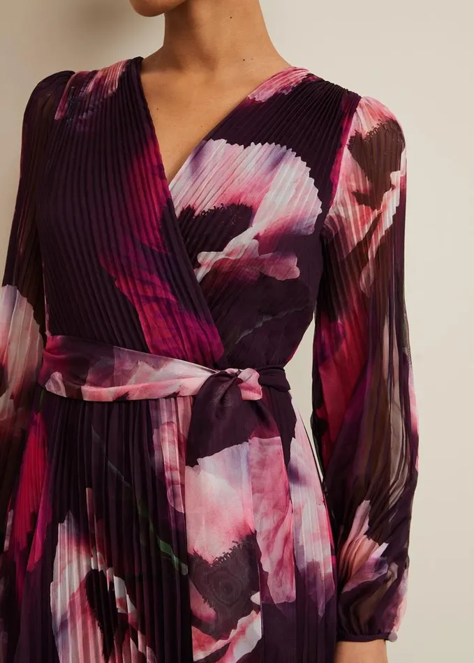 Phase Eight Petite Isadora Rose Printed Maxi Dress Multicoloured Women Petite Dresses
