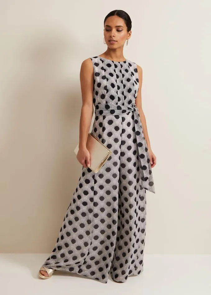 Phase Eight Petite Janine Print Jumpsuit Multicoloured Women Dresses