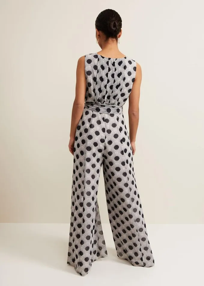 Phase Eight Petite Janine Print Jumpsuit Multicoloured Women Dresses