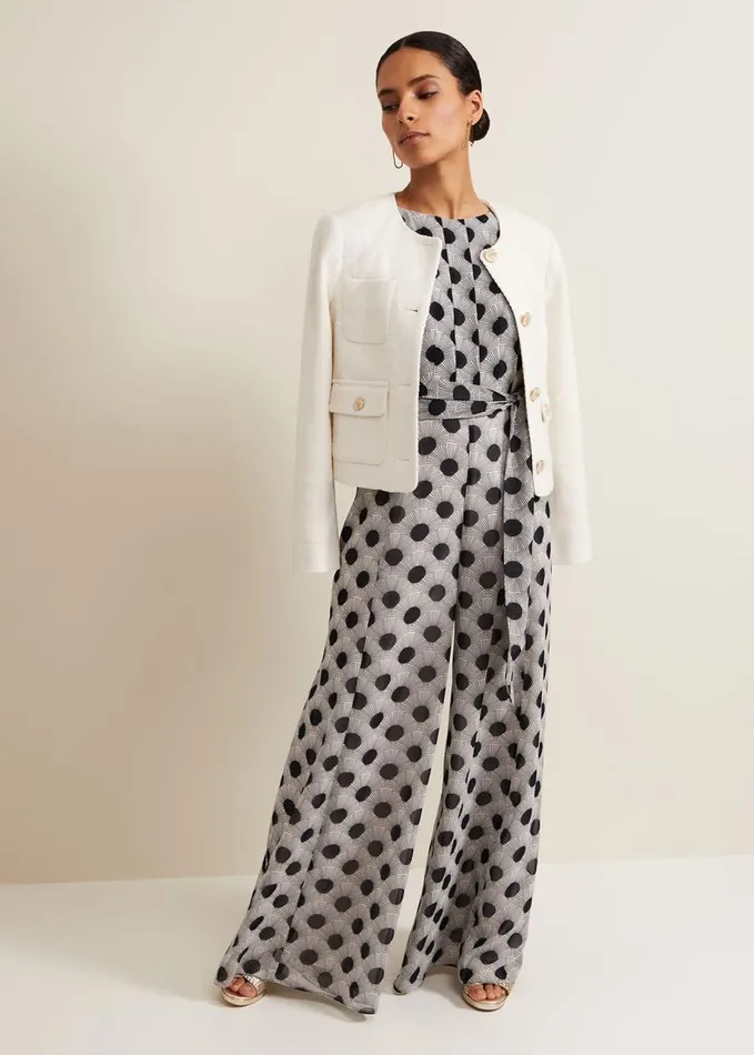 Phase Eight Petite Janine Print Jumpsuit Multicoloured Women Dresses