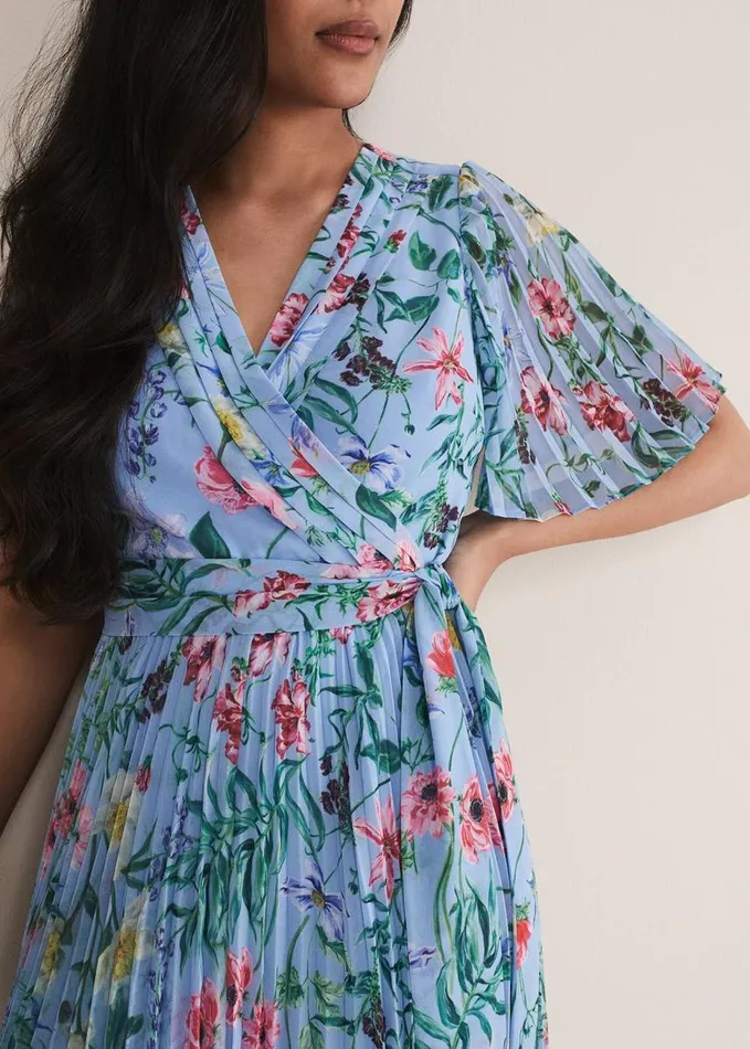 Phase Eight Petite Kendall Floral Midi Dress Multicoloured Women Dresses