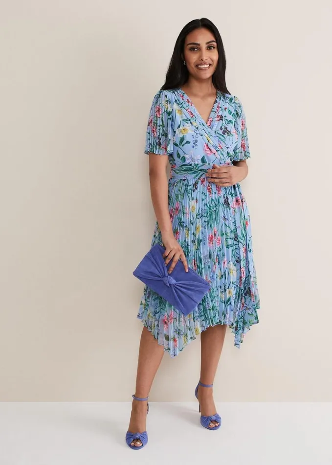 Phase Eight Petite Kendall Floral Midi Dress Multicoloured Women Dresses