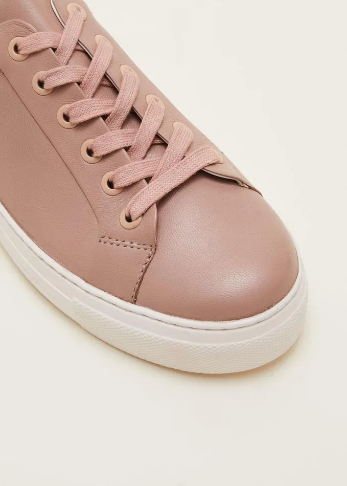 Phase Eight Platform Trainers Light Pink Women Flats