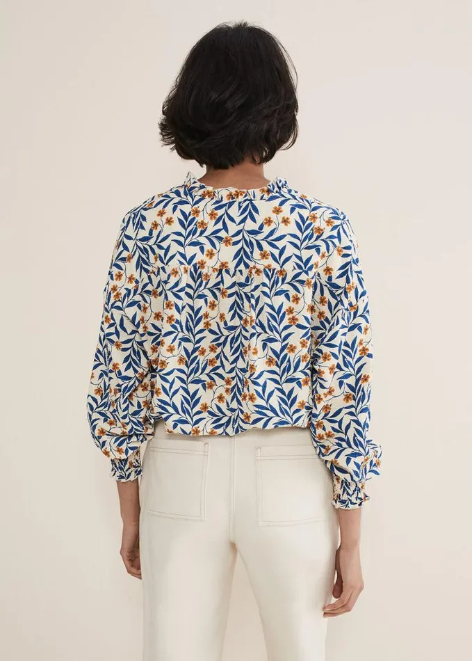 Phase Eight Poppy Floral Blouse Creammulti Women Shirts and Blouses
