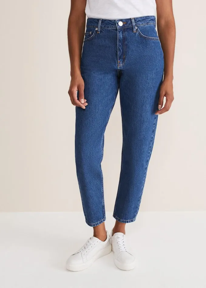 Phase Eight Prue Mom Jeans Mid Wash Blue Women Trousers