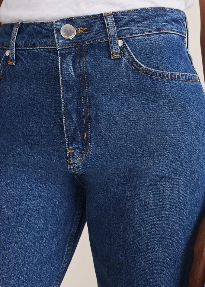 Phase Eight Prue Mom Jeans Mid Wash Blue Women Trousers