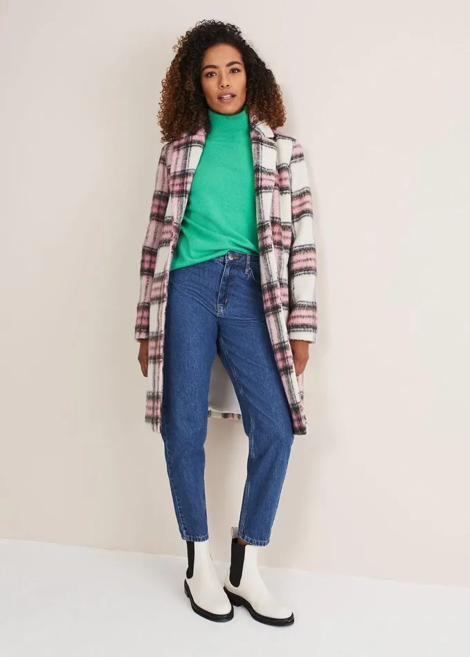 Phase Eight Prue Mom Jeans Mid Wash Blue Women Trousers