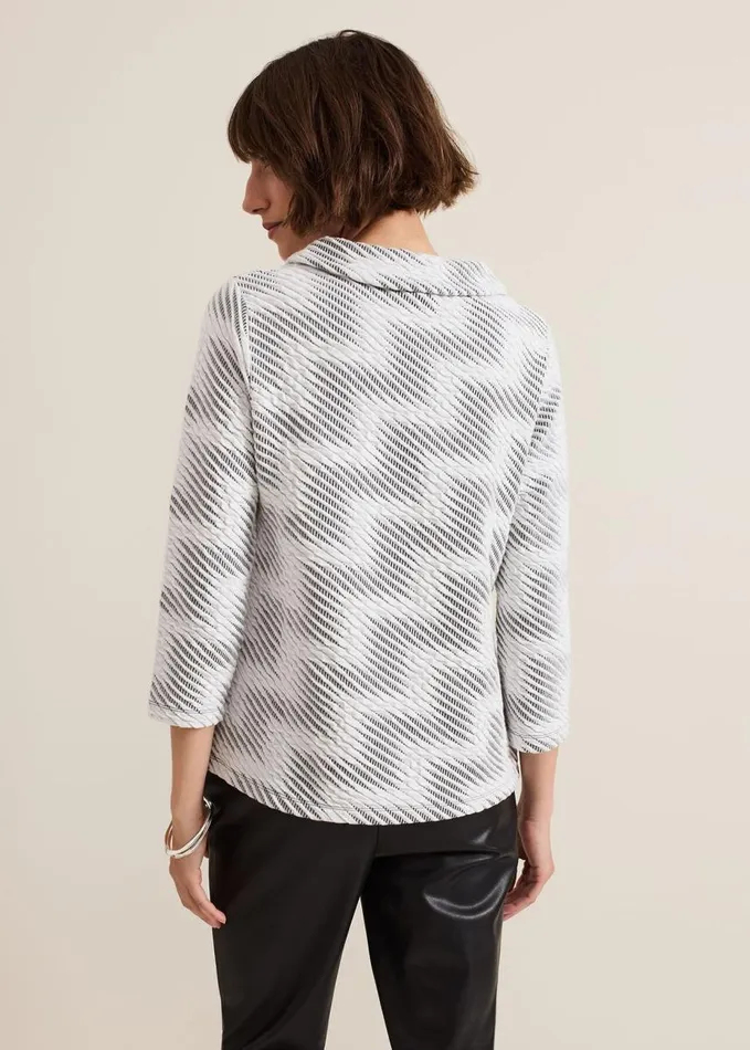 Phase Eight Rena Textured Top Blackivory Women Tops and TShirts
