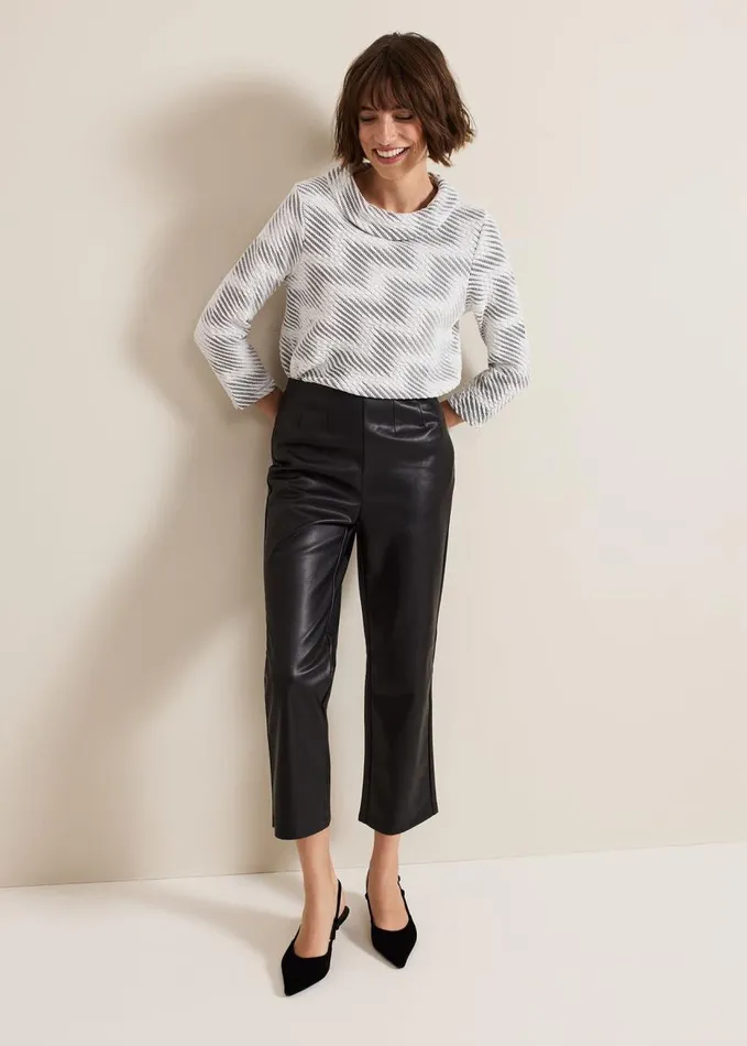 Phase Eight Rena Textured Top Blackivory Women Tops and TShirts
