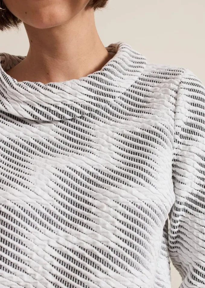 Phase Eight Rena Textured Top Blackivory Women Tops and TShirts