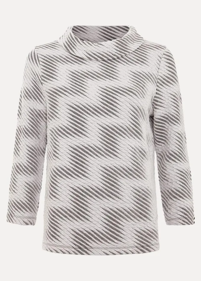 Phase Eight Rena Textured Top Blackivory Women Tops and TShirts