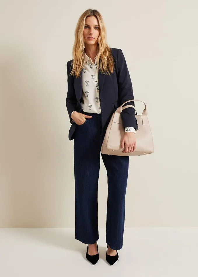Phase Eight Riley Printed Shirt Ivory Women Shirts and Blouses