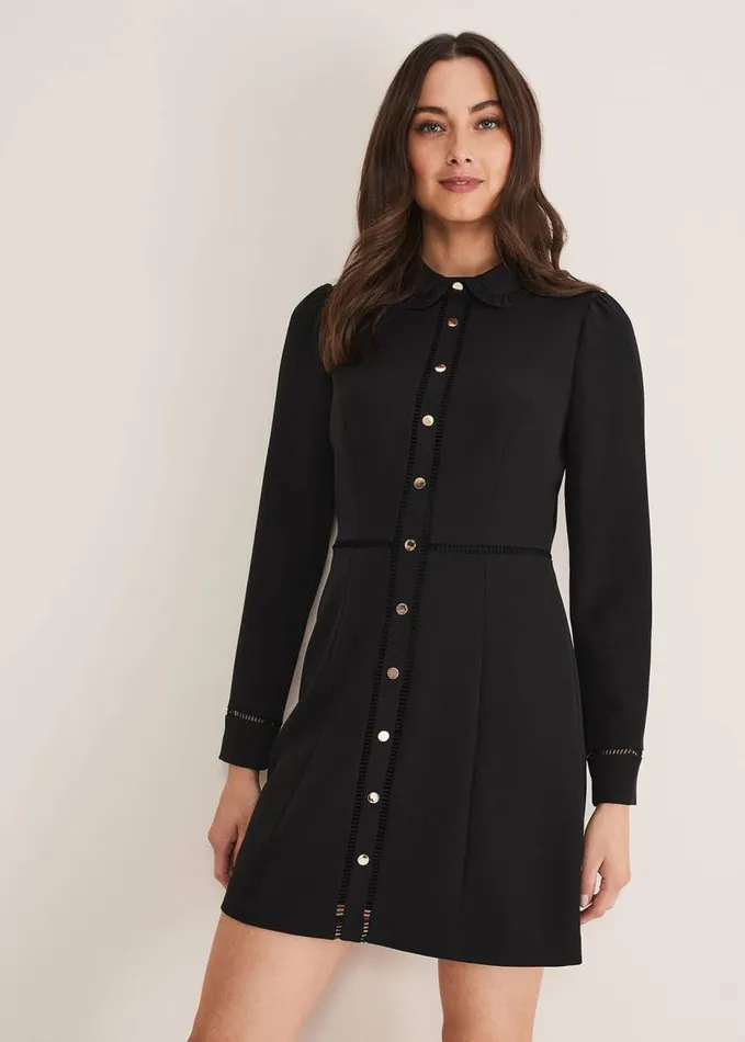 Phase Eight Rosa Tailored Dress Black Women Dresses