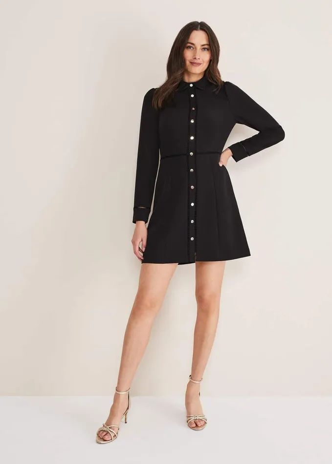 Phase Eight Rosa Tailored Dress Black Women Dresses