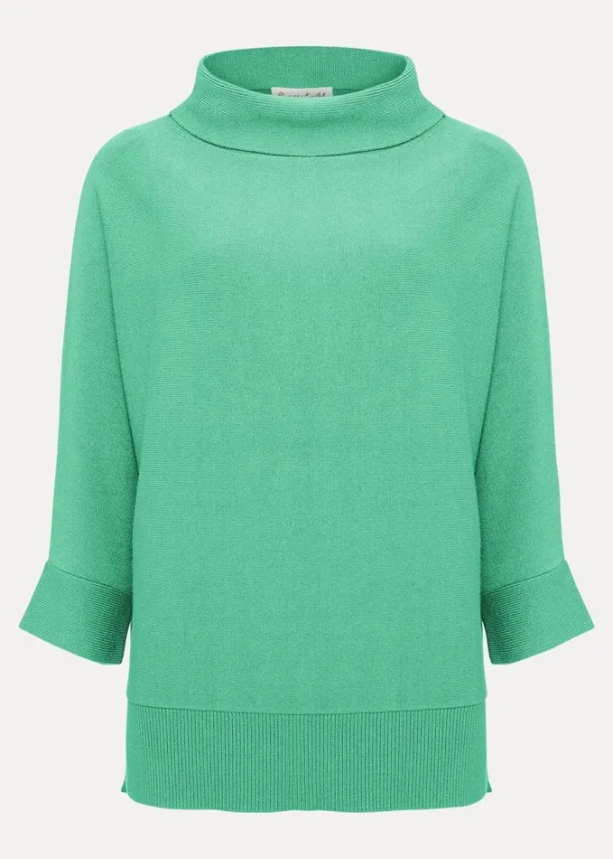 Phase Eight Salima Funnel Jumper Green Women Knitwear