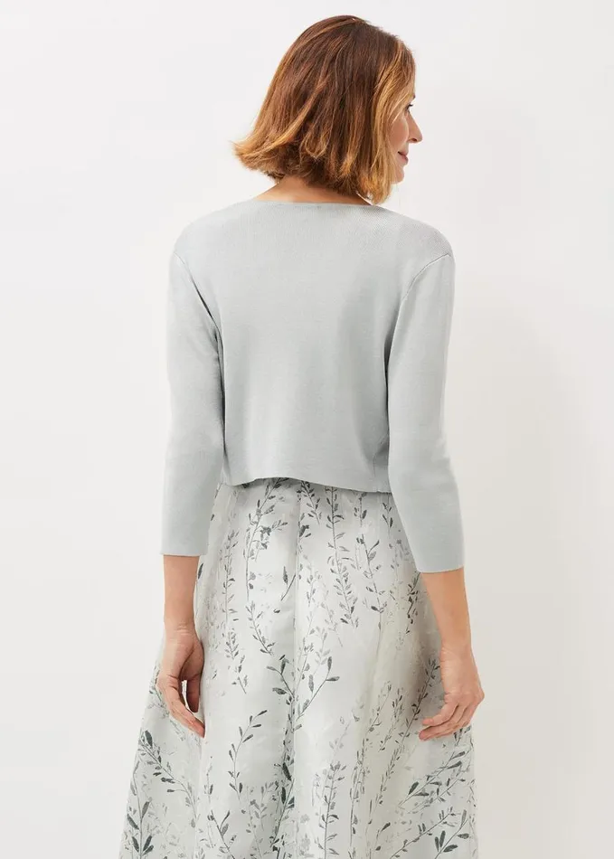 Phase Eight Salma Lightweight Knitted Jacket Eau De Nil Women Knitwear