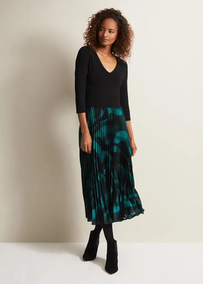 Phase Eight Sia Swirl Print Midi Dress Multicoloured Women Dresses
