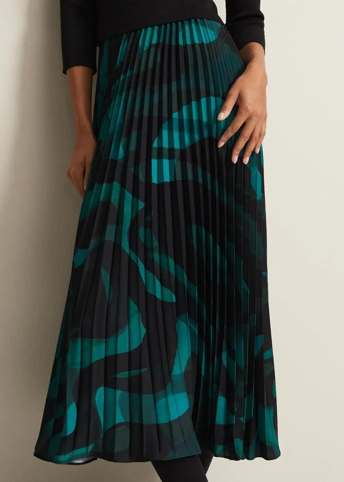 Phase Eight Sia Swirl Print Midi Dress Multicoloured Women Dresses