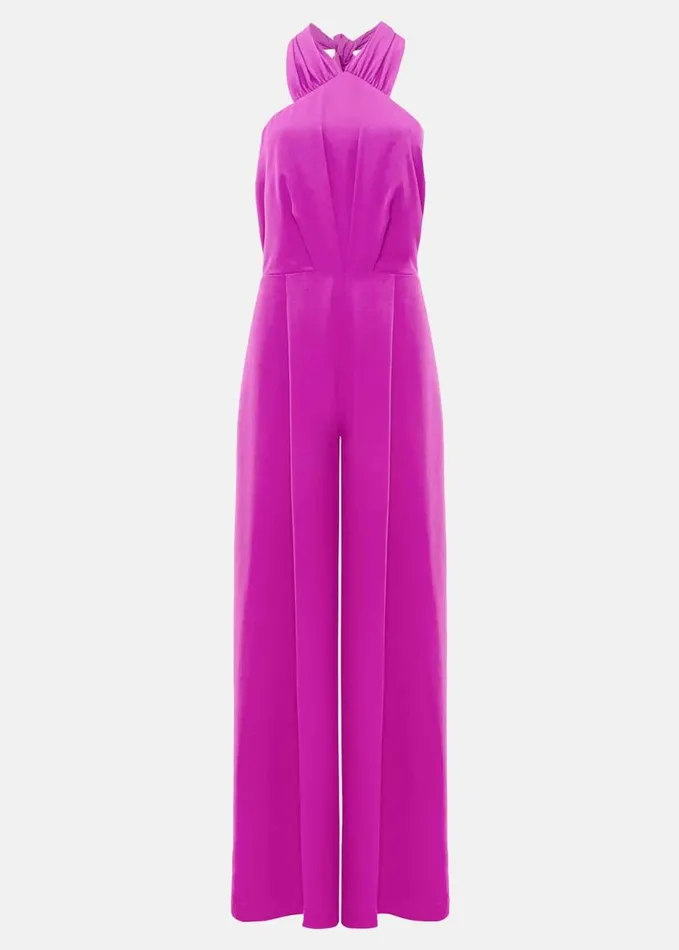 Phase Eight Simone Wide Leg Jumpsuit Fuschia Women Dresses