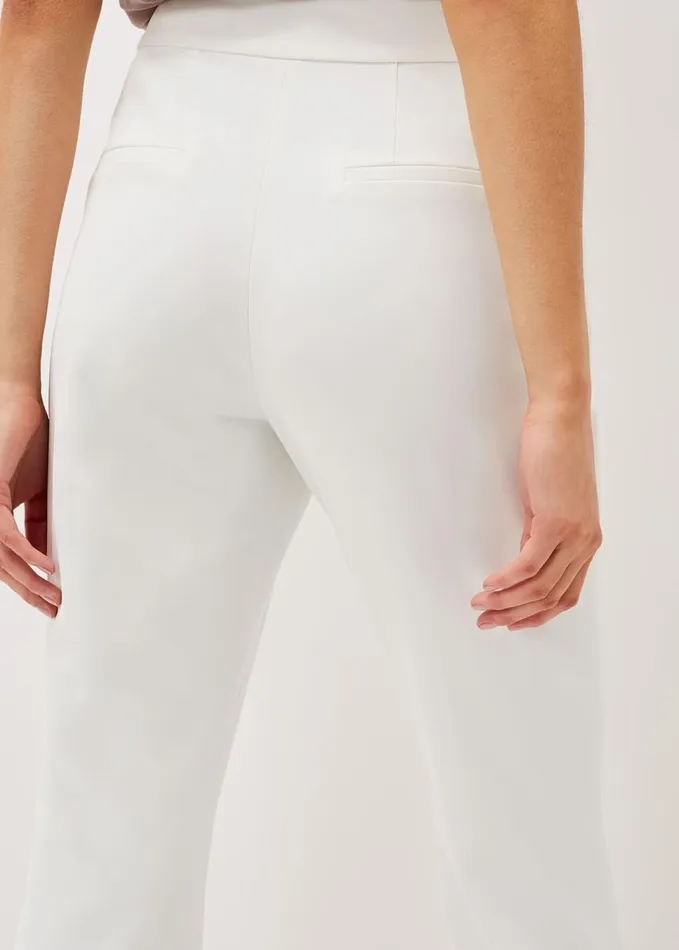 Phase Eight Solange Flared Suit Trousers Ivory Women Trousers